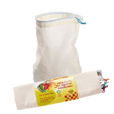 Sacs Coton Taille L X 5