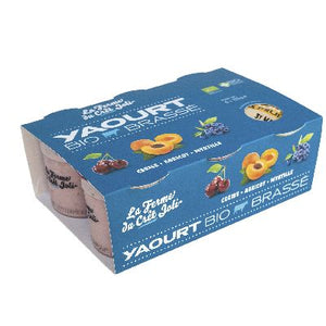 Yaourt Fruits Abricot/Cerise/Myrtille 6 X125 G