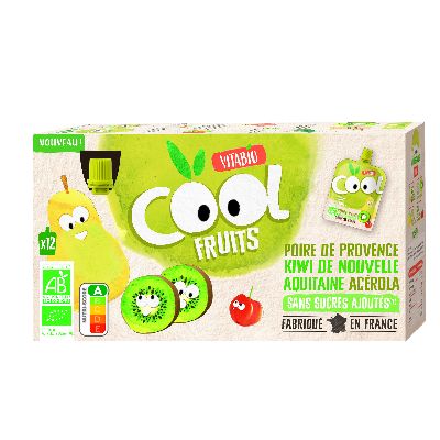 Cool Fruits Poire Kiwi Acerola 12x90g