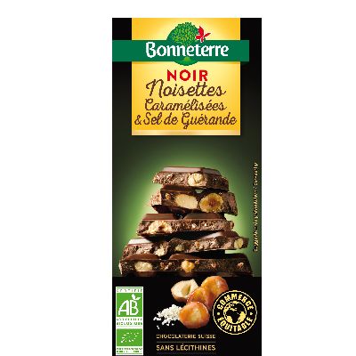 Chocolat Noir Noisettes Caramel Sel 180 G De Suisse