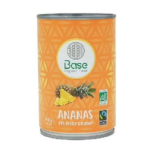 Ananas Morceaux 400 G Base Organic